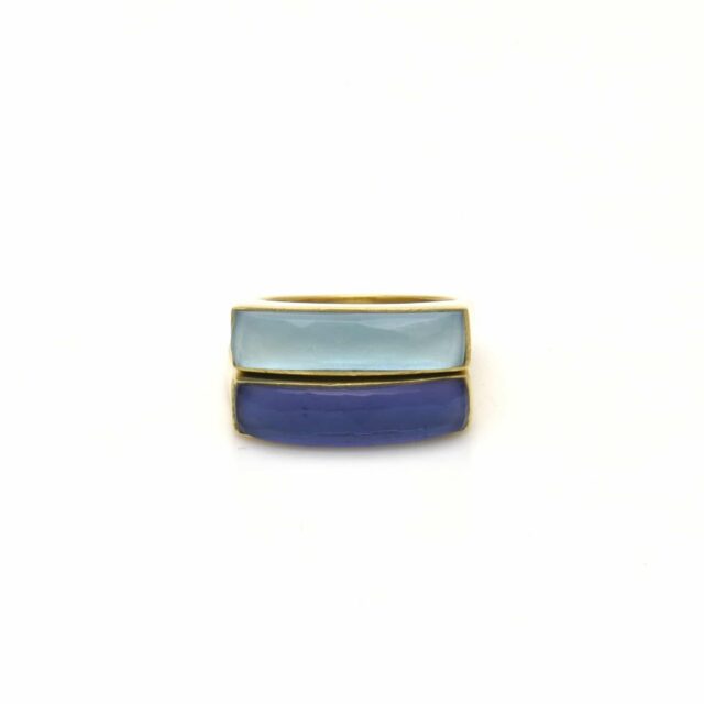 Skinnier Double Rectangle Stone Small
