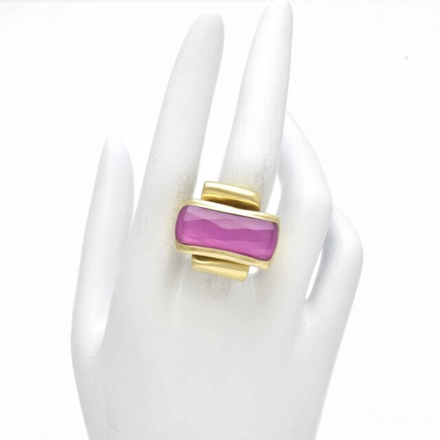 Bow Band Stone Ring