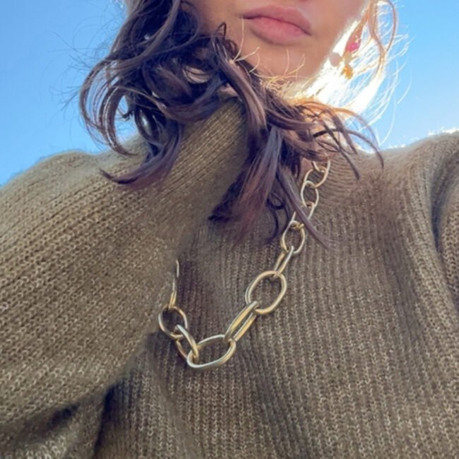 Large Oval Link Chain Necklace