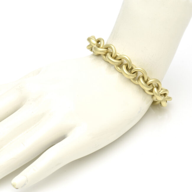 Round Circle Link Bracelet