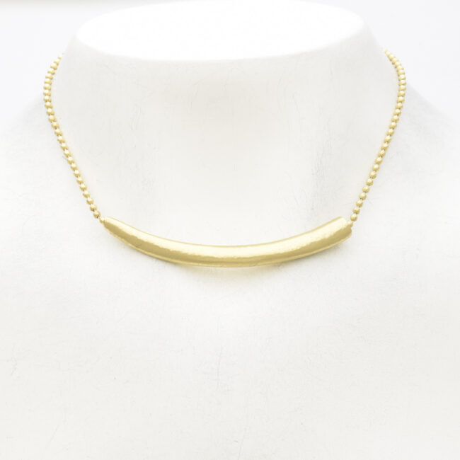 Tapered Bar Choker on Chain