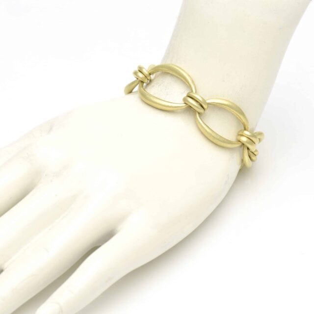 Wide Angular Oval Double Link Bracelet 30mm x 21mm (BH262)