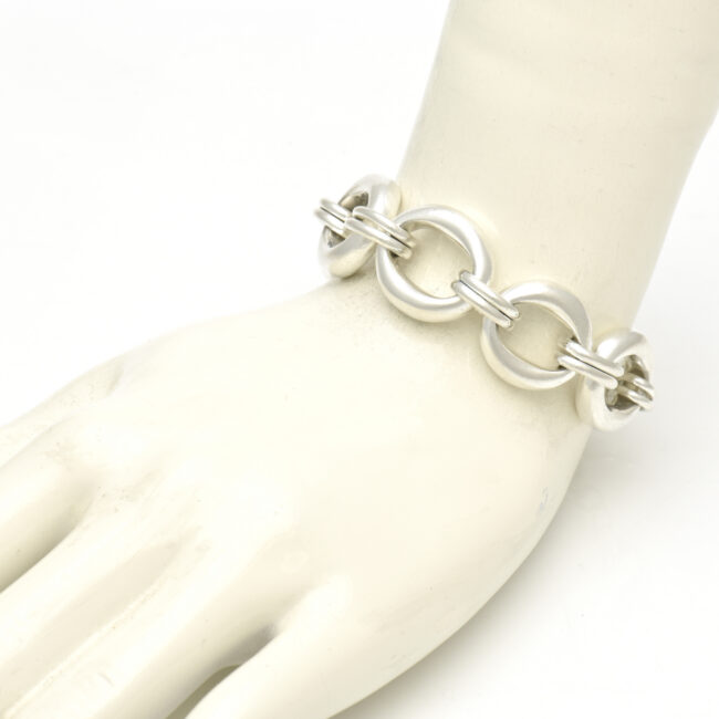 Chunky 23 x 21mm Link Chain w/ Double Link Silver Finish
