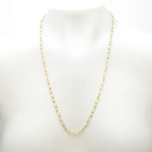 Handmade Long Link Chain Necklace
