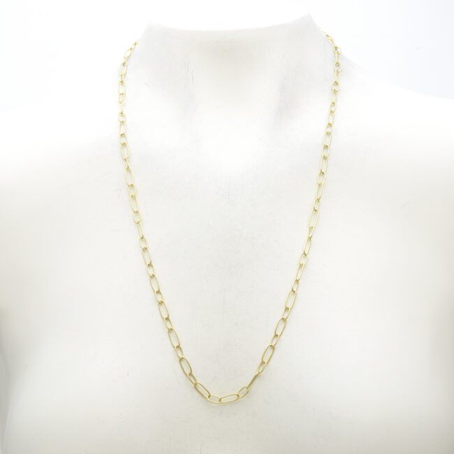 Handmade Long Link Chain Necklace