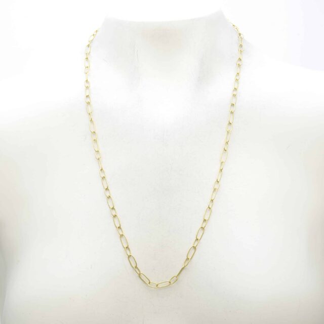 Handmade Long Link Chain Necklace