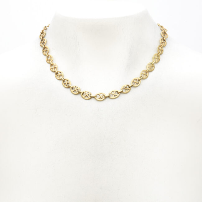 X in Oval Necklace