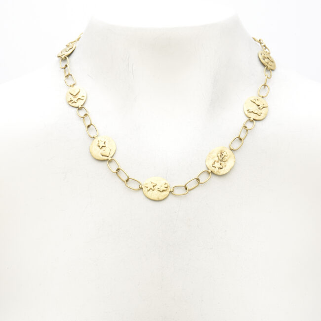 Multi Charm and Chain Necklace