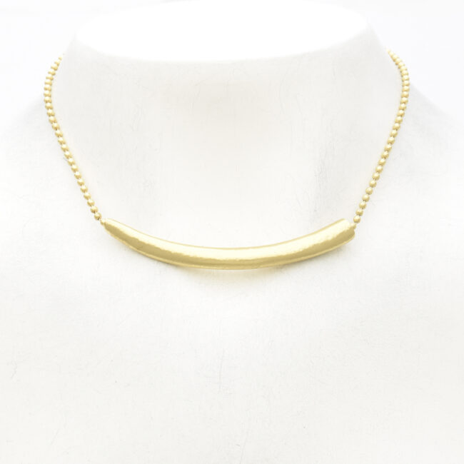 Tapered Bar Choker on Chain