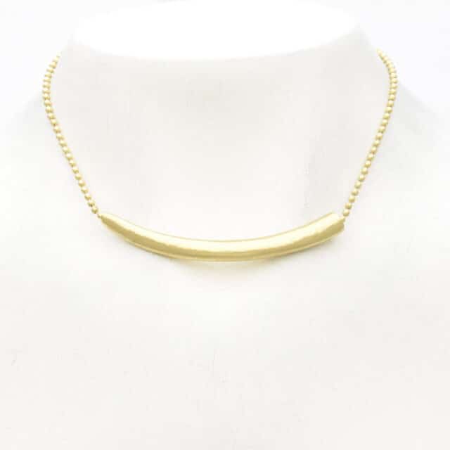 Tapered Bar Choker on Chain